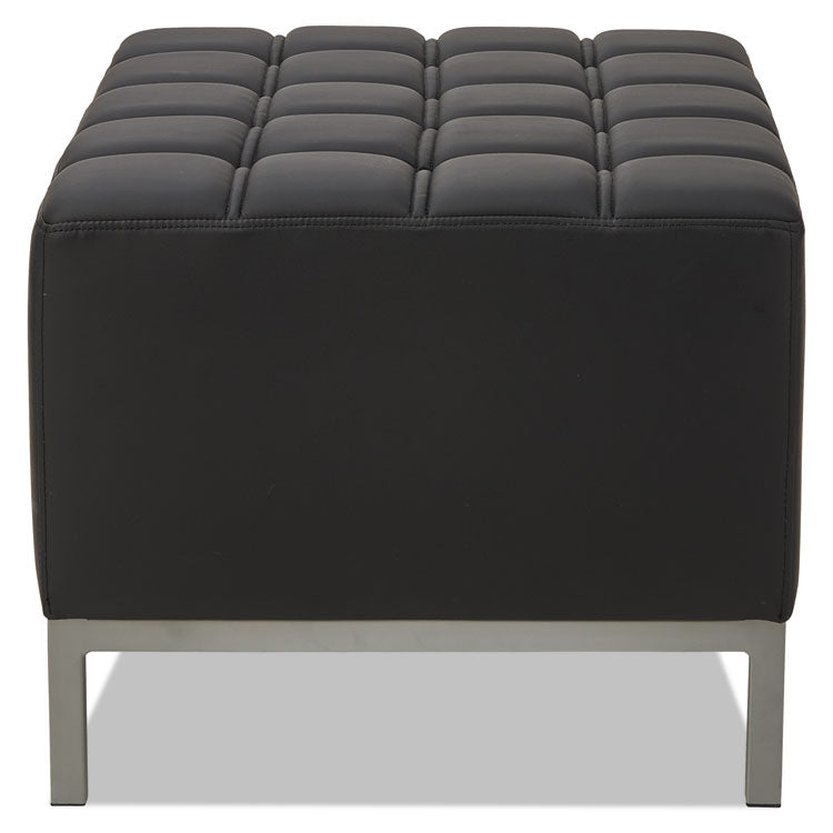 Alera® Alera QUB Series Ottoman, 26.38w x 21.5d x 17.5h, Black (ALEQB8216)