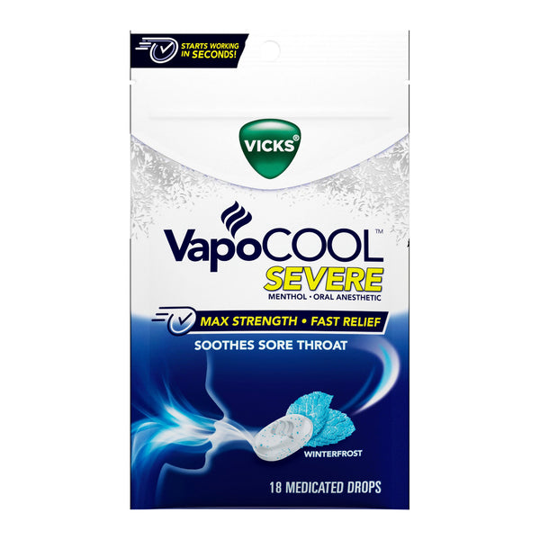 Vicks® Sore Throat Relief Drop 18 per Bag (1229271_BG) 1/BG