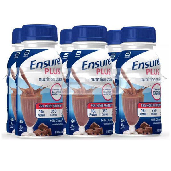 Ensure® Plus Nutrition Shake Oral Supplement Milk Chocolate Flavor Liquid 8 oz. Bottle (649272_EA) 1/EA