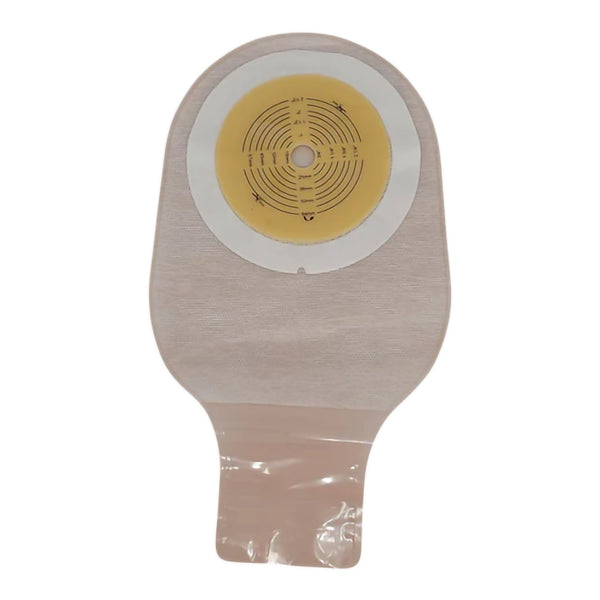 Safe n Simple™ Ostomy Pouch One-Piece System 12 Inch Length Flat, Trim to Fit 2-1/2 Inch Stoma Drainable (1243992_BX) 10/BX