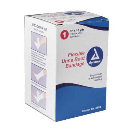 Dynarex® Unna Boot Zinc Oxide 3 Inch X 10 Yard (413291_CS) 12/CS