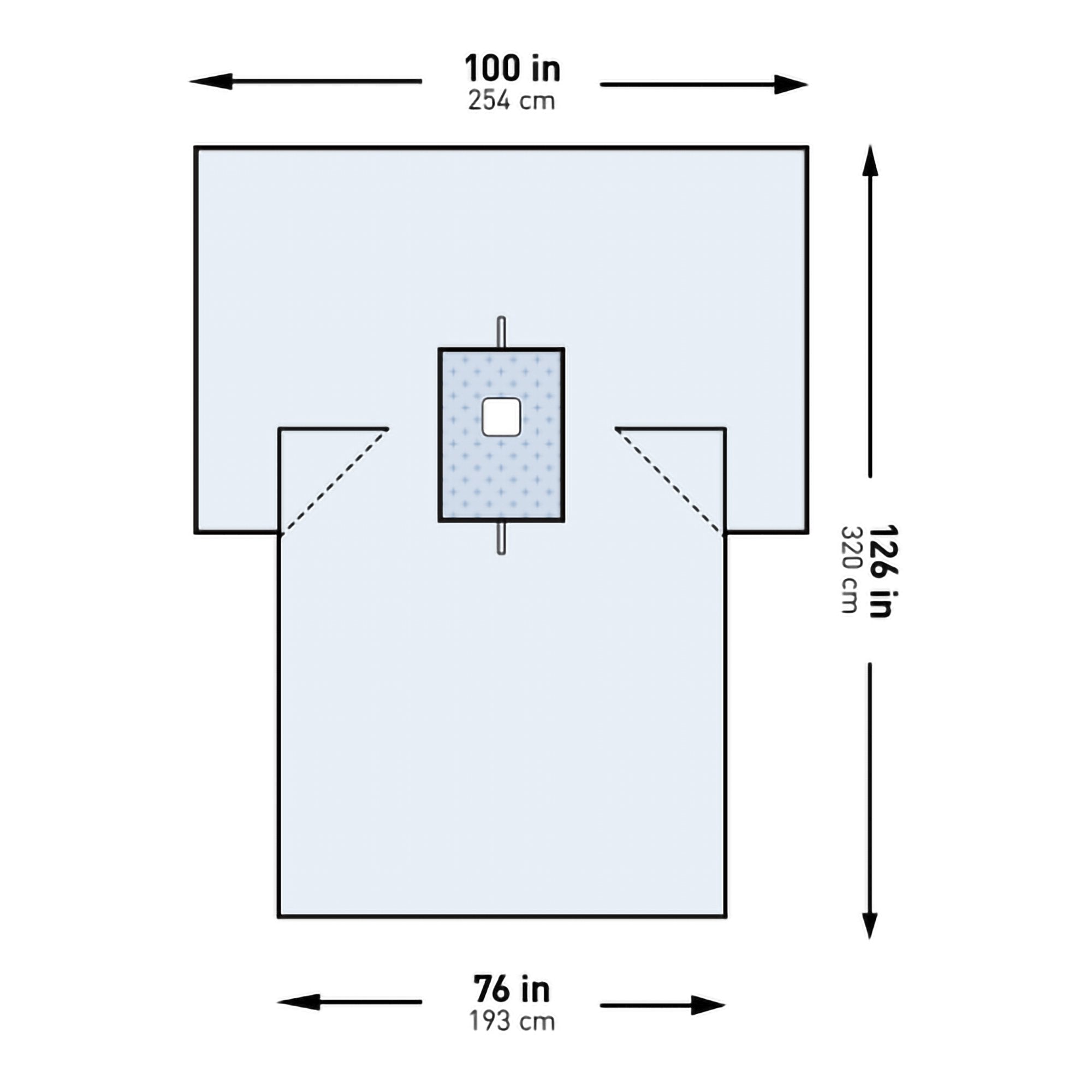 McKesson Surgical Drape Breast Drape 100 W X 76 W X 126 L Inch Sterile ...