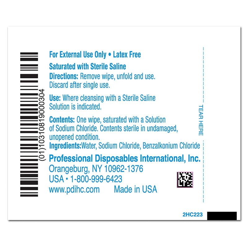Hygea® Saline Cleansing Towelette Individual Packet Unscented 24 Count (144086_CS) 576/CS