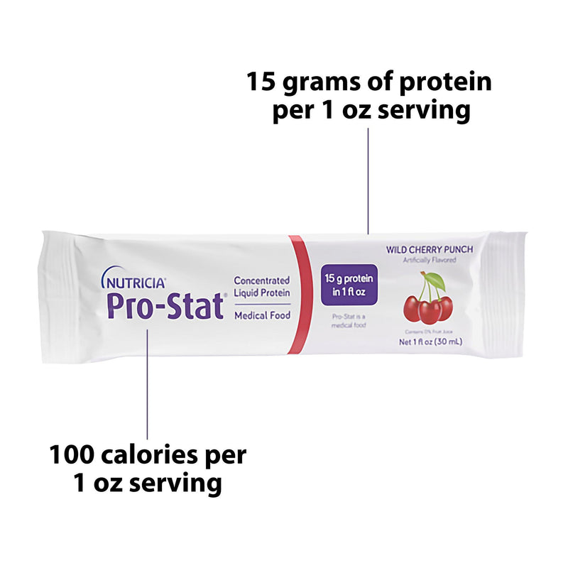 Pro-Stat® Oral Supplement Wild Cherry Punch Flavor Liquid 1 oz. Individual Packet (625275_CS) 96/CS