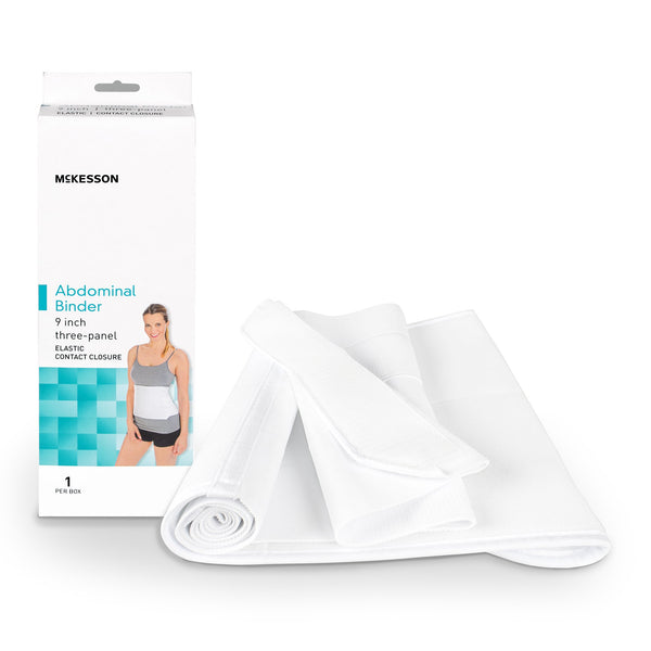 McKesson Abdominal Binder Small / Medium Hook and Loop Closure 30 to 45 Inch Waist Circumference 9 Inch Height Adult (1159055_EA) 1/EA