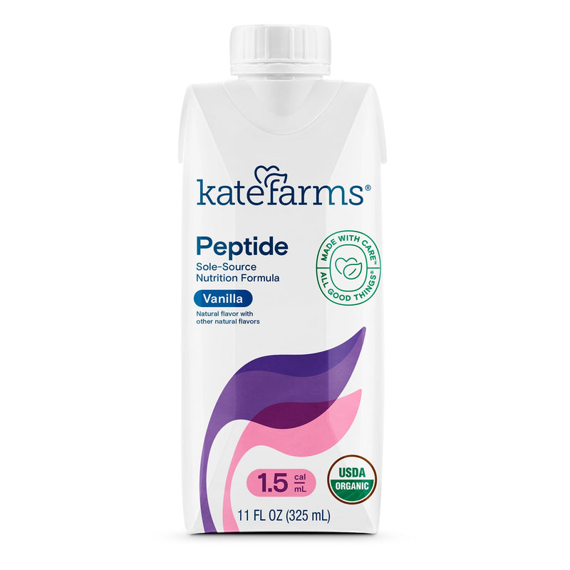 Kate Farms Peptide 1.5 Oral Supplement Vanilla Flavor Liquid 11 oz. Carton (1184936_CS) 12/CS