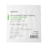 McKesson Foam Dressing 7 X 7 Inch With Border Film Backing Silicone Gel Adhesive Sacral Sterile (886434_CS) 200/CS