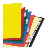 Avery® Heavy-Duty Plastic Dividers with Multicolor Tabs and White Labels , 8-Tab, 11 x 8.5, Assorted, 1 Set (AVE23084) Set of 8