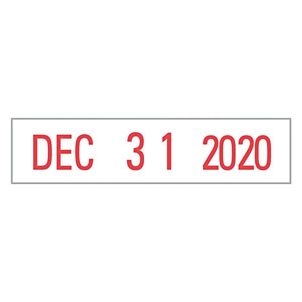 Xstamper® ECO-GREEN VersaDater Line Dater, Message Dater, 1 x 0.16, Pre-Inked, Red (XST52111) Each
