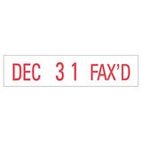 Xstamper® ECO-GREEN VersaDater Line Dater, Message Dater, 1 x 0.16, Pre-Inked, Red (XST52111) Each