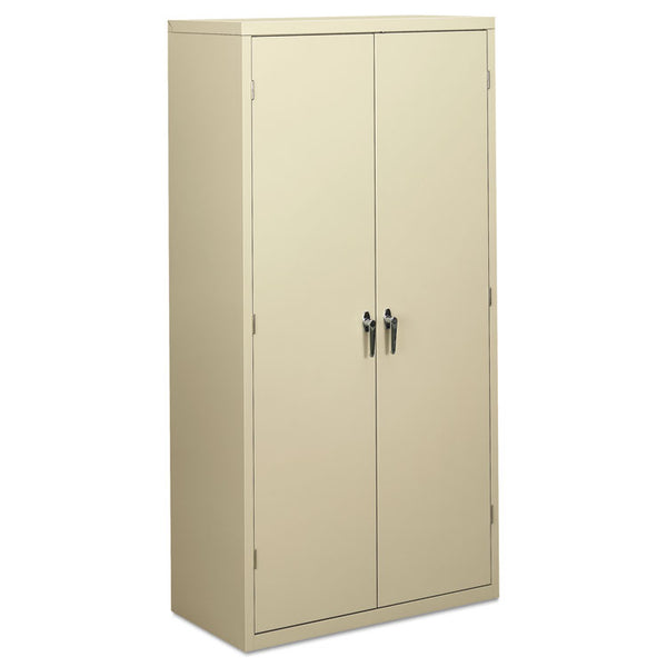 HON® Assembled Storage Cabinet, 36w x 18.13d x 71.75h, Putty (HONSC1872L)
