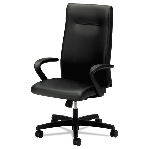 HON® Ignition Series Executive High-Back Chair, Supports Up to 300 lb, 17.38" to 21.88" Seat Height, Black (HONIE102SS11)
