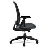 HON® Lota Series Mesh Mid-Back Work Chair, Supports Up to 250 lb, 17.13" to 21.13" Seat Height, Charcoal Seat/Back, Black Base (HON2281VA19T)