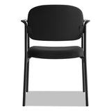 HON® VL616 Stacking Guest Chair with Arms, Fabric Upholstery, 23.25" x 21" x 32.75", Black Seat, Black Back, Black Base (BSXVL616VA10)