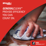 WypAll® General Clean X60 Task Wipe 1180 Sheets Pop-Up™ Box 9.1 X 165.8 Inch NonSterile Limited Reuse (1252415_CS) 1180/CS