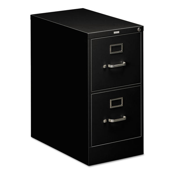 HON® 510 Series Vertical File, 2 Letter-Size File Drawers, Black, 15" x 25" x 29" (HON512PP)