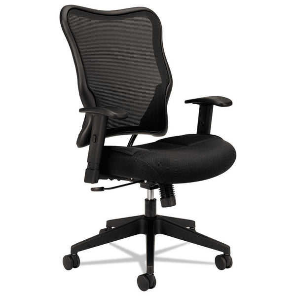 HON® VL702 Mesh High-Back Task Chair, Supports Up to 250 lb, 18.5" to 23.5" Seat Height, Black (BSXVL702MM10)