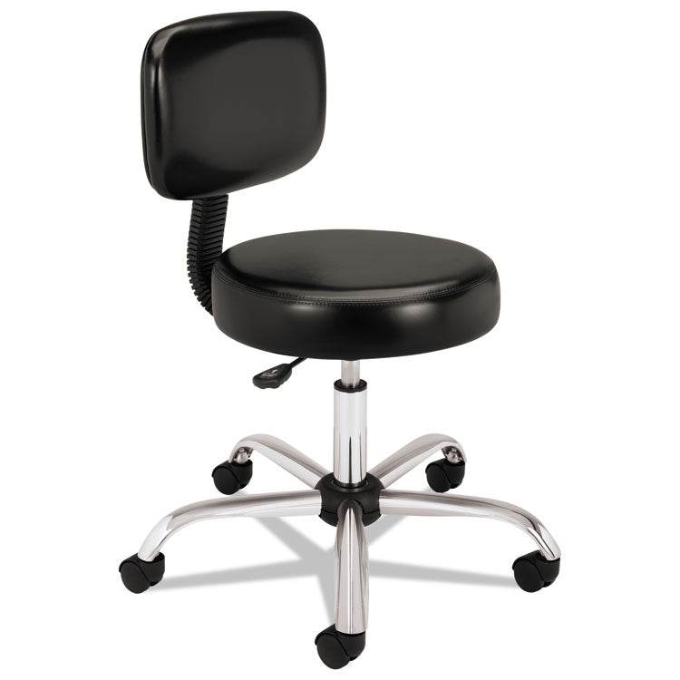 HON® Adjustable Task/Lab Stool, Supports Up to 250 lb, 17.25" to 22" Seat Height, Black Seat/Back, Steel Base (HONMTS11EA11)