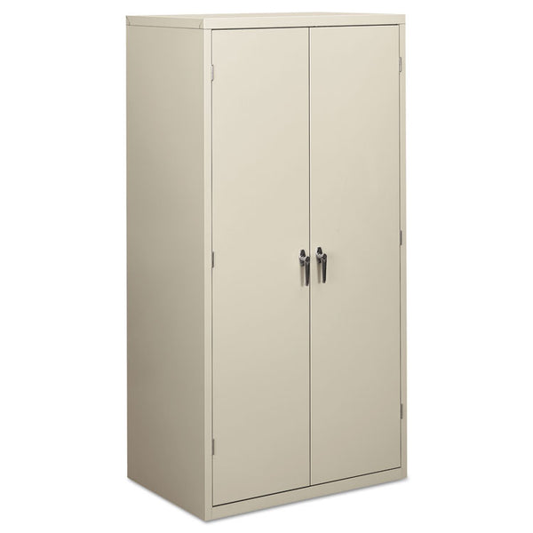 HON® Assembled Storage Cabinet, 36w x 24.25d x 71.75h, Light Gray (HONSC2472Q)