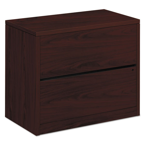 HON® 10500 Series Lateral File, 2 Legal/Letter-Size File Drawers, Mahogany, 36" x 20" x 29.5" (HON10563NN)