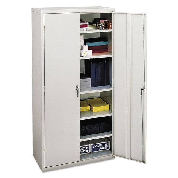 HON® Assembled Storage Cabinet, 36w x 18.13d x 71.75h, Light Gray (HONSC1872Q)