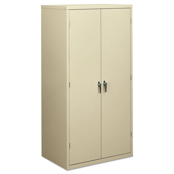 HON® Assembled Storage Cabinet, 36w x 24.25d x 71.75h, Putty (HONSC2472L)