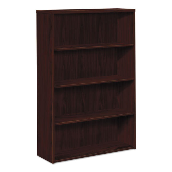 HON 10500 Series Laminate Bookcase, Four-Shelf, 36w x 13-1/8d x 57-1/8h, Mahogany (HON105534NN)