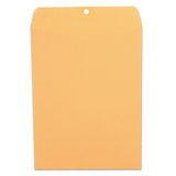 Universal® Kraft Clasp Envelope, #90, Square Flap, Clasp/Gummed Closure, 9 x 12, Brown Kraft, 100/Box (UNV35264)