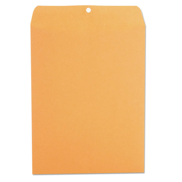 Universal® Kraft Clasp Envelope, #93, Square Flap, Clasp/Gummed Closure, 9.5 x 12.5, Brown Kraft, 100/Box (UNV35265)