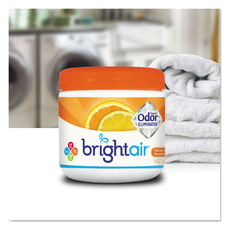 BRIGHT Air® Super Odor Eliminator, Mandarin Orange and Fresh Lemon, 14 oz Jar (BRI900013EA)