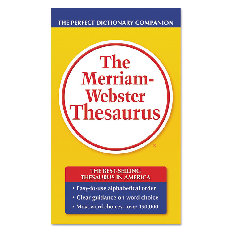 Merriam Webster® The Merriam-Webster Thesaurus, Dictionary Companion, Paperback, 800 Pages (MER850) Each