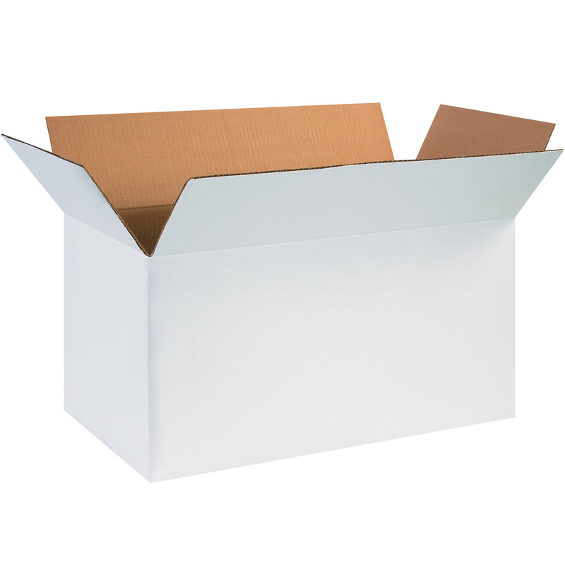 24 x 12 x 12" White Corrugated Boxes (241212W) Bundle Of 25