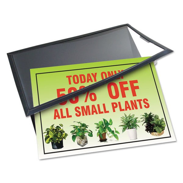 Artistic® AdMat Counter-Top Sign Holder and Signature Pad, 8.5 x 11, Black (AOP25202)