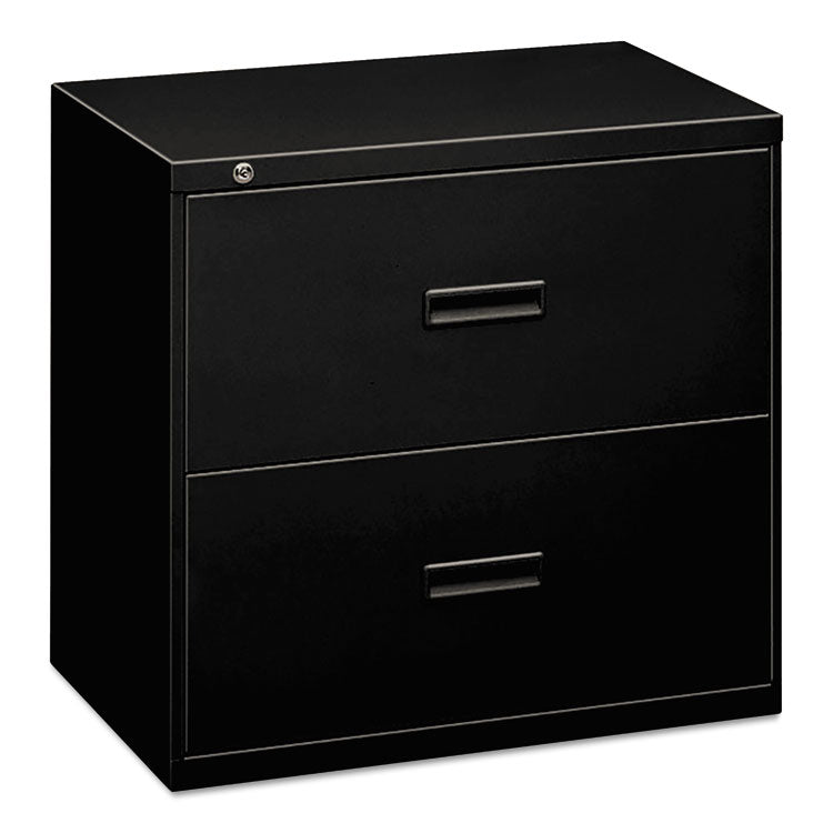 HON® 400 Series Lateral File, 2 Legal/Letter-Size File Drawers, Black, 36" x 18" x 28" (BSX482LP) Each