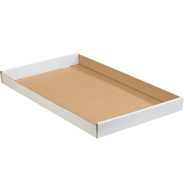 24 x 15 x 1 3/4" White Corrugated Trays (24152CTW) Bundle Of 50