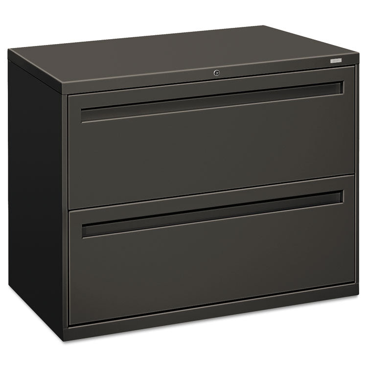 HON® Brigade 700 Series Lateral File, 2 Legal/Letter-Size File Drawers, Charcoal, 36" x 18" x 28" (HON782LS) Each