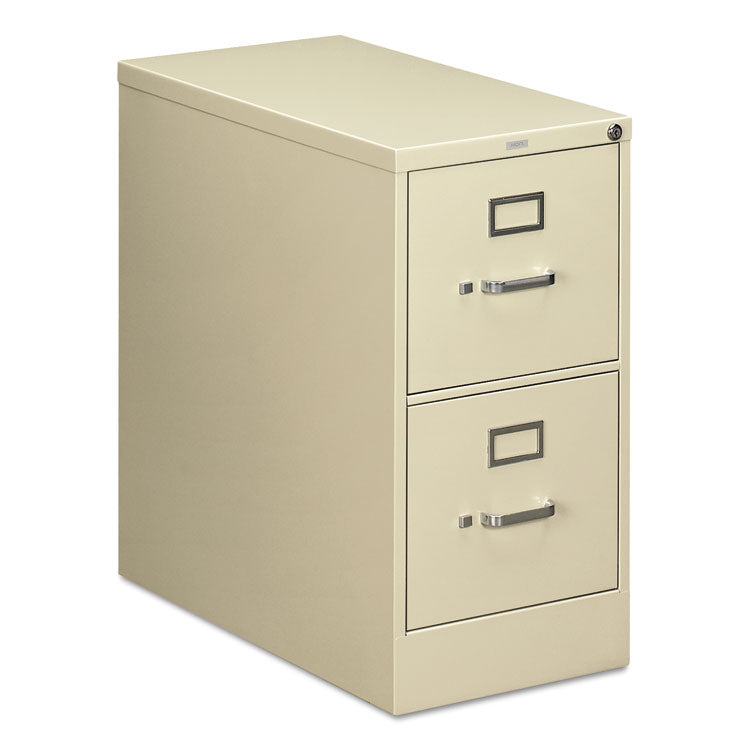 HON® 210 Series Vertical File, 2 Letter-Size File Drawers, Putty, 15" x 28.5" x 29" (HON212PL)