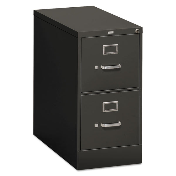 HON® 310 Series Vertical File, 2 Letter-Size File Drawers, Charcoal, 15" x 26.5" x 29" (HON312PS)