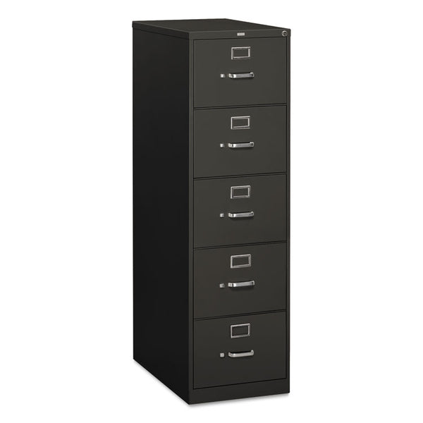 HON® 310 Series Vertical File, 5 Legal-Size File Drawers, Charcoal, 18.25" x 26.5" x 60" (HON315CPS)