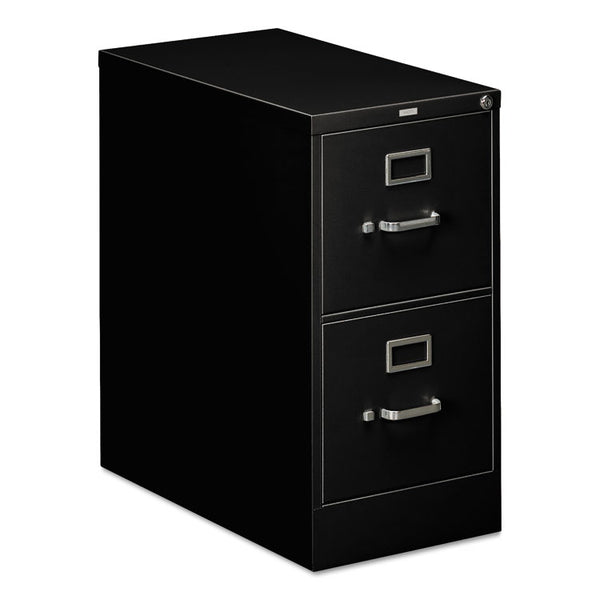HON® 310 Series Vertical File, 2 Letter-Size File Drawers, Black, 15" x 26.5" x 29" (HON312PP)