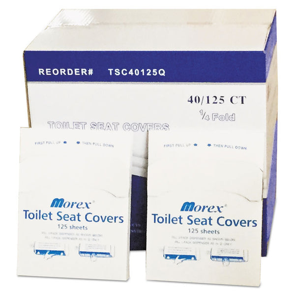 GEN Quarter-Fold Toilet Seat Covers, 14.17 x 16.73, White, 5,000/Carton (GENTSC40125QB)