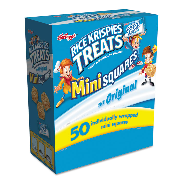 Kellogg's® Rice Krispies Treats, Mini Squares, 0.39 oz, 50/Box (KEB12061)