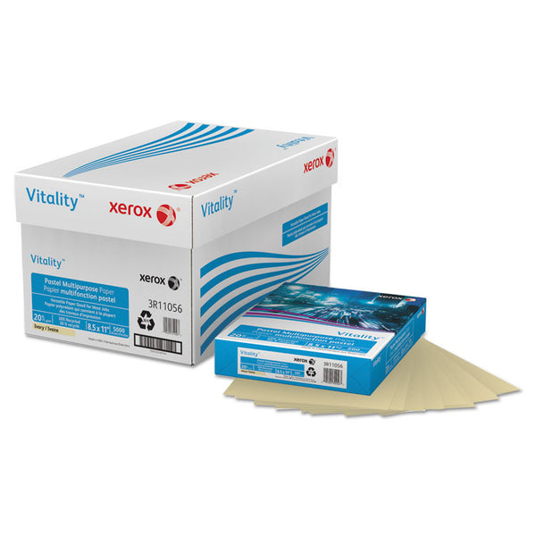 xerox™ Multipurpose Pastel Colored Paper, 20 lb Bond Weight, 8.5 x 11, Ivory, 500/Ream (XER3R11056)