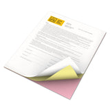 xerox™ Vitality Multipurpose Carbonless 3-Part Paper, 8.5 x 11, Canary/Pink/White, 5,010/Carton (XER3R12854)