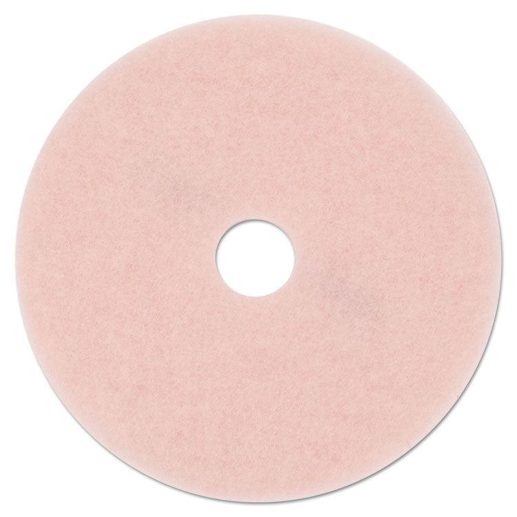 3M™ Ultra High-Speed Eraser Floor Burnishing Pad 3600, 27" Diameter, Pink, 5/Carton (MMM25863)