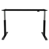 Alera® AdaptivErgo Sit-Stand Pneumatic Height-Adjustable Table Base, 59.06" x 28.35" x 26.18" to 39.57", Black (ALEHTPN1B)