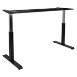 Alera® AdaptivErgo Sit-Stand Pneumatic Height-Adjustable Table Base, 59.06" x 28.35" x 26.18" to 39.57", Black (ALEHTPN1B)