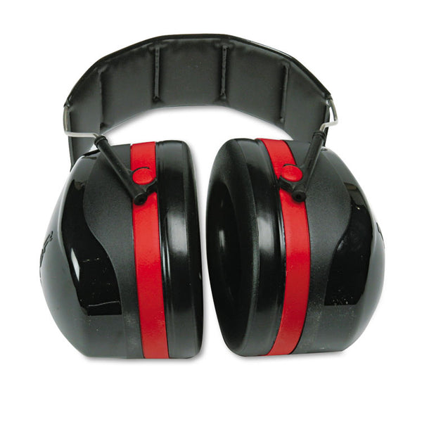 3M™ PELTOR OPTIME 105 High Performance Ear Muffs H10A, 30 dB NRR, Black/Red (MMMH10A) Each