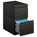 HON® Brigade Mobile Pedestal, Left or Right, 2 Letter-Size File Drawers, Charcoal, 15" x 22.88" x 28" (HON33823RS)