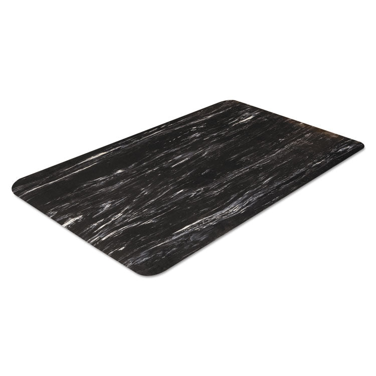 Crown Cushion-Step Surface Mat, 24 x 36, Marbleized Rubber, Black (CWNCU2436BK) Each